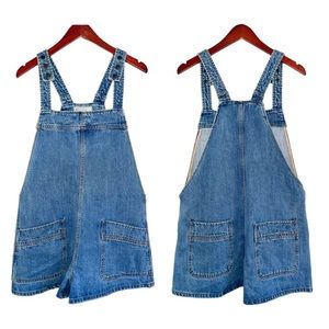 Free People Denim Overalls Romper M